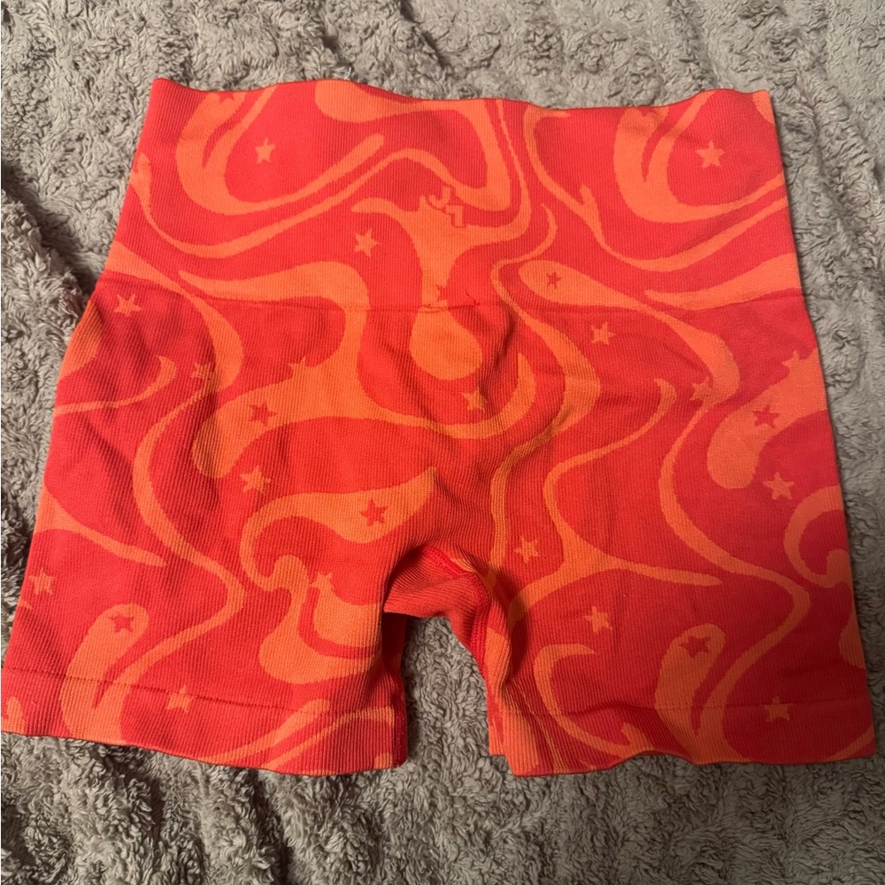 Vibrant Red and Orange Patterned Shorts from Target